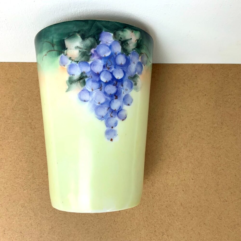 Vintage TK Czechoslovakia Hand Painted Porcelain Tumbler 4" Tall - Picture 12 of 16